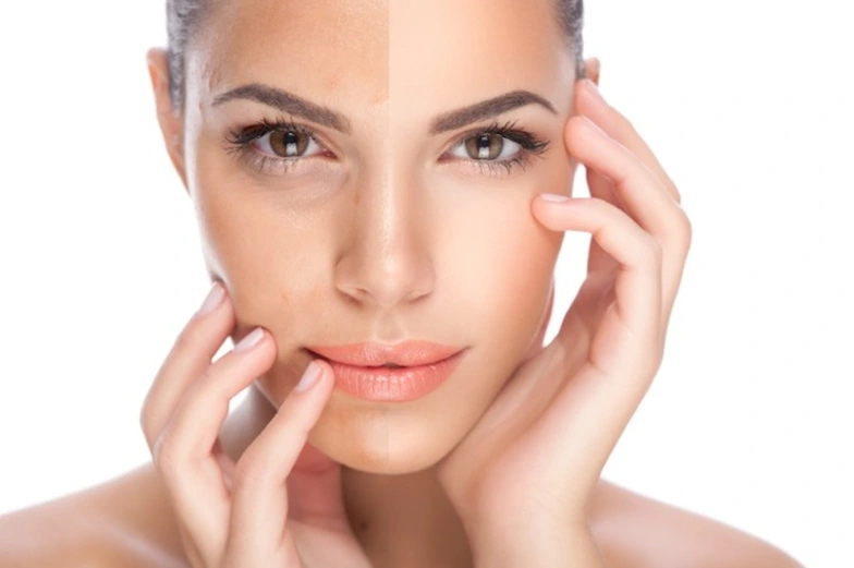 A women's face