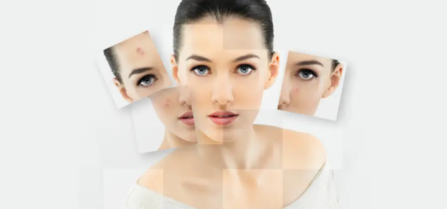 A women's face